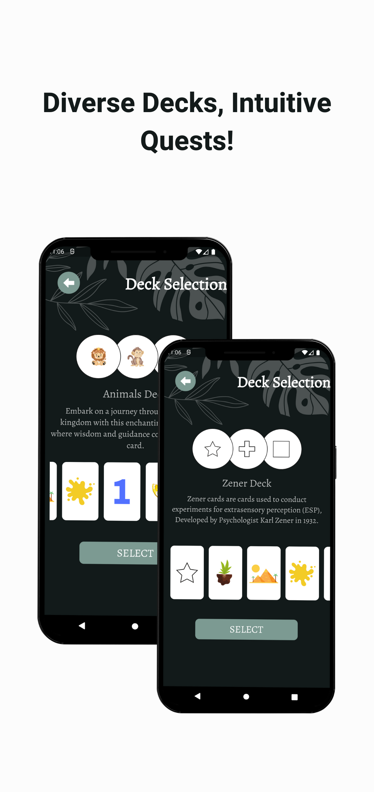Deck selection