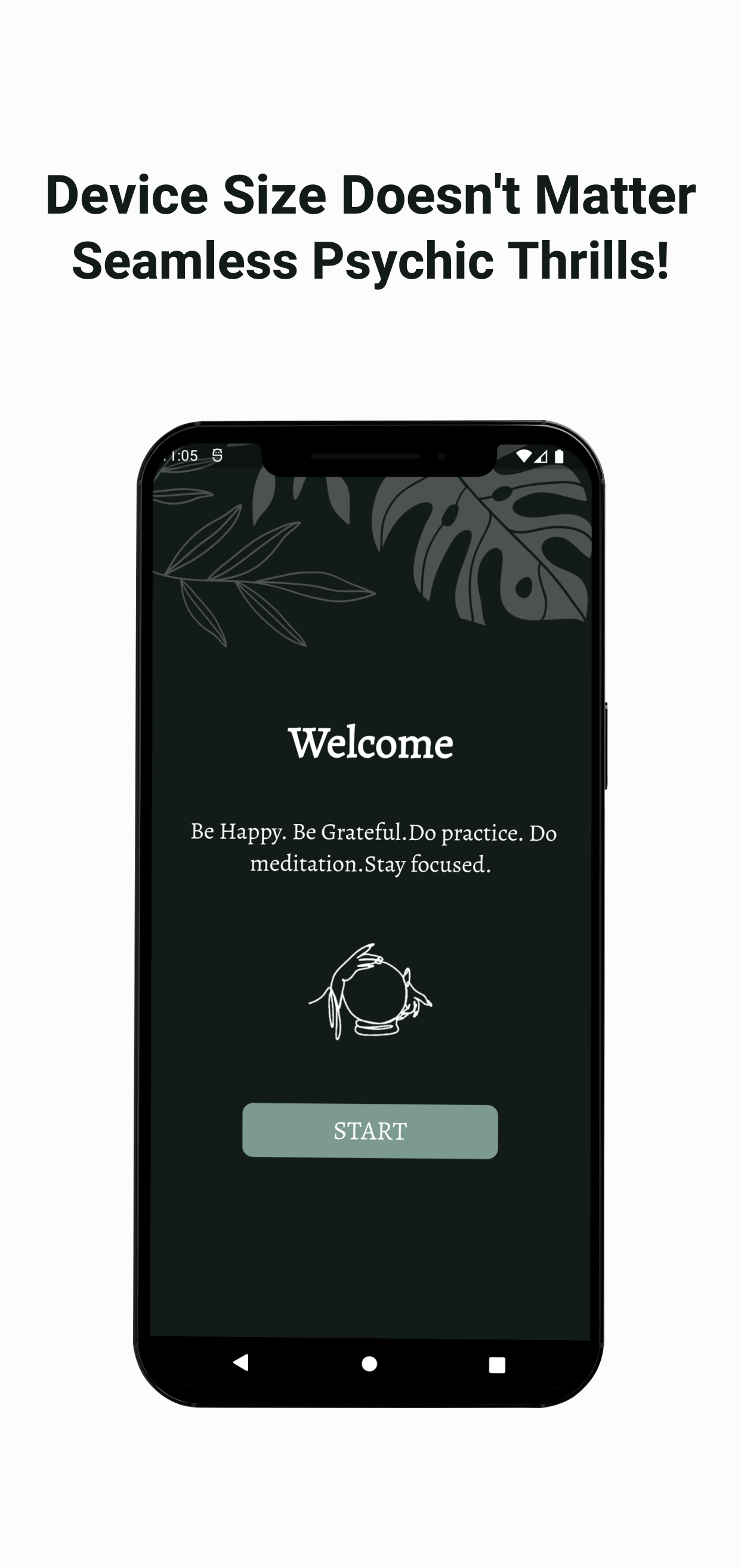 Welcome screen